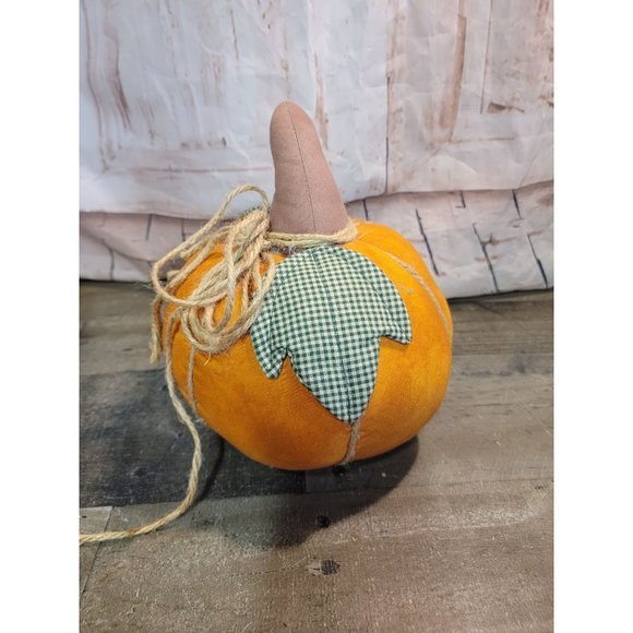 Large Halloween Fall plush stuffed pumpkin decor harvest - Picture 5 of 6